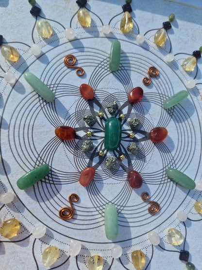 Crystal Grid for Attracting Abundance